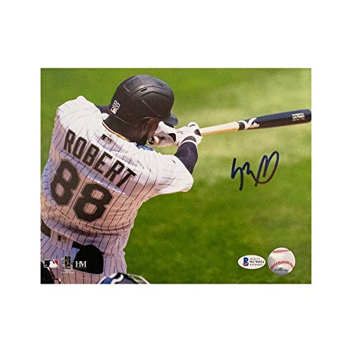 Luis Robert Autographed Chicago White Sox 8x10 Photo - BAS COA (Back) - 757 Sports Collectibles