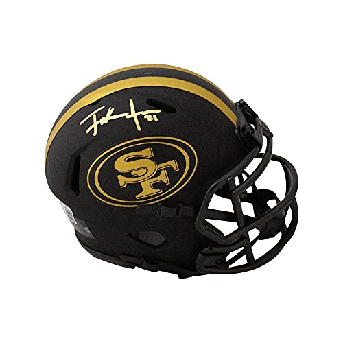 Frank Gore Autographed San Francisco 49ers Eclipse Mini Football Helmet - BAS COA - 757 Sports Collectibles