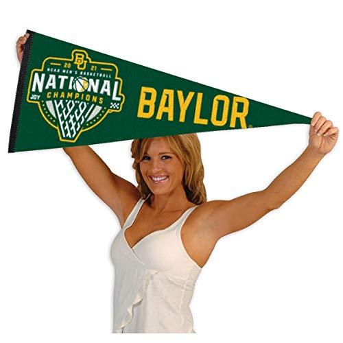 College Flags & Banners Co. Baylor Bears 2021 Mens Basketball National Champions Pennant Flag - 757 Sports Collectibles