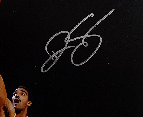 Ralph Sampson Autographed Silver Houston Rockets 16x20 Lay Up Photo- JSA W Auth - 757 Sports Collectibles