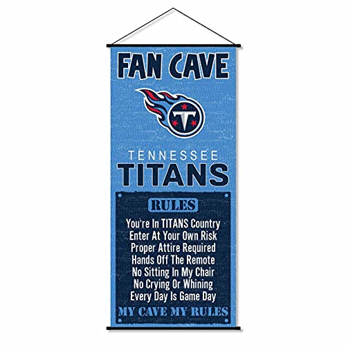 WinCraft Tennessee Titans Man Cave Fan Banner Wall Door Scroll - 757 Sports Collectibles