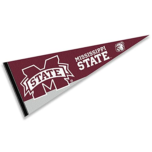 College Flags & Banners Co. Mississippi State Bulldogs Pennant Full Size Felt - 757 Sports Collectibles