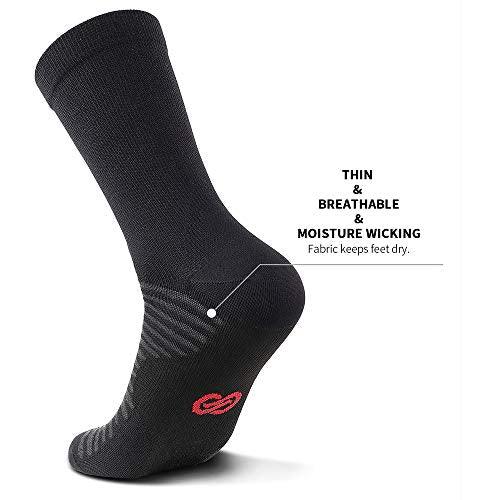 PAPLUS Compression Athletic Crew Socks (6 Pairs) for Men & Women - 757 Sports Collectibles