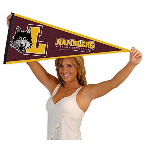 College Flags & Banners Co. Loyola Chicago Ramblers Athletic Logo Pennant - 757 Sports Collectibles