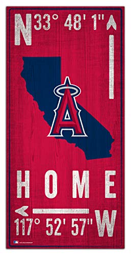 Fan Creations MLB Los Angeles Angels Unisex Los Angeles Angels Coordinate Sign, Team Color, 6 x 12 - 757 Sports Collectibles