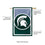 Team Sports America NCAA Double Sided Michigan State University House Flag Officially Licensed Sports Flag for Home Office Yard Sports Gift - 757 Sports Collectibles
