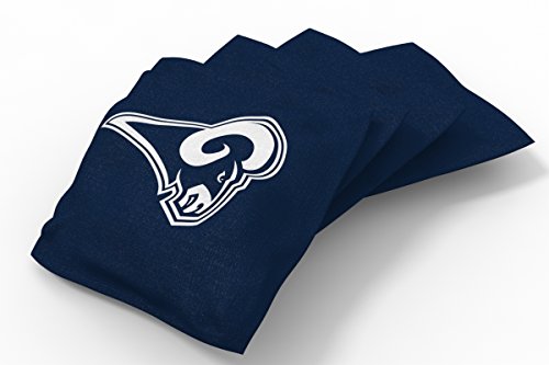 Wild Sports NFL Los Angeles Rams Navy Authentic Cornhole Bean Bag Set (4 Pack) - 757 Sports Collectibles
