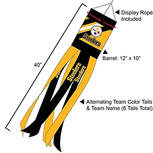 Pittsburgh Steelers Team Windsock - 757 Sports Collectibles