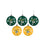 FOCO Green Bay Packers NFL 5 Pack Shatterproof Ball Ornament Set - 757 Sports Collectibles