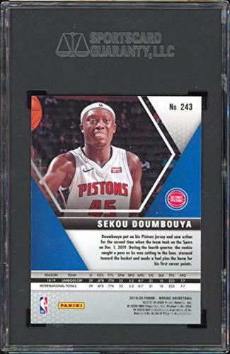 Pistons Sekou Doumbouya 2019 Panini Mosaic #243 Rookie Card Graded Mint 9.5! SGC - 757 Sports Collectibles
