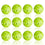 Anteer 12 Pack Plastic Baseball Practice Baseballs for Hitting, Indoor Outdoor Lightweight Balls Baseball Batting Training(Green) - 757 Sports Collectibles
