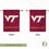 Virginia Tech Flag Double Sided 3-Ply Hokies VT Flags Banners 100% Polyester Indoor Outdoor (House Flag A) - 757 Sports Collectibles