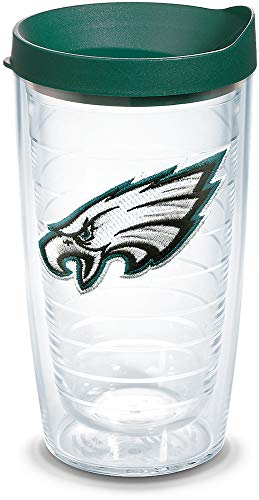 Tervis Made in USA Double Walled NFL Philadelphia Eagles Insulated Tumbler Cup Keeps Drinks Cold & Hot, 16oz, Primary Logo - 757 Sports Collectibles