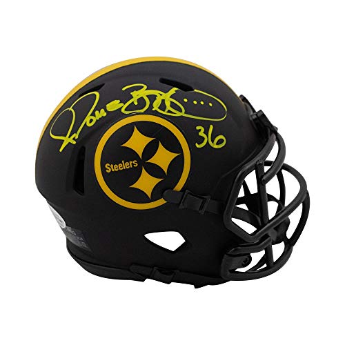 Jerome Bettis Autographed Pittsburgh Steelers Eclipse Mini Football Helmet - BAS COA - 757 Sports Collectibles