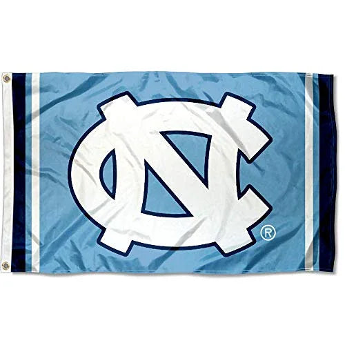 College Flags & Banners Co. North Carolina Tar Heels Court Stripes Flag - 757 Sports Collectibles