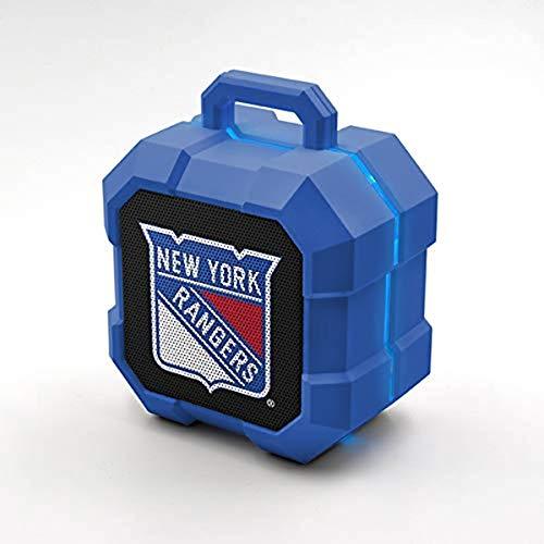 NHL New York Rangers ShockBox LED Wireless Bluetooth Speaker, Team Color - 757 Sports Collectibles