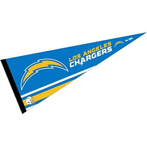 WinCraft Los Angeles Chargers Pennant Banner Flag - 757 Sports Collectibles