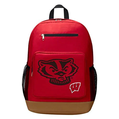 NORTHWEST NCAA Wisconsin Badgers "Playmaker" Backpack, 18" x 5" x 13", Playmaker - 757 Sports Collectibles