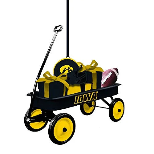 Team Sports America Iowa Hawkeyes Team Wagon Ornament - 757 Sports Collectibles