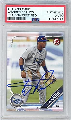 Wander Franco 2019 Bowman Autographed Card #BD-93 - PSA/DNA - 757 Sports Collectibles