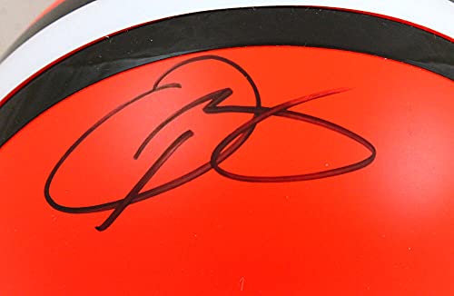 Odell Beckham Signed Cleveland Browns Mini Helmet-Beckett W Hologram Black - 757 Sports Collectibles