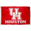 College Flags & Banners Co. Houston Cougars White UH Logo 3x5 Outdoor Banner Flag - 757 Sports Collectibles