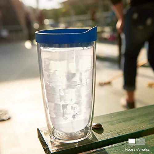 Tervis NCAA Kansas Jayhawks All Over Tumbler with Lid, 16 oz, Clear - 757 Sports Collectibles
