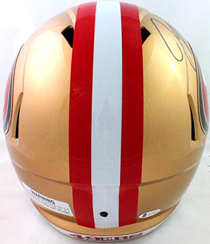 Jeff Garcia Autographed San Francisco 49ers F/S Speed Helmet- Beckett W Auth - 757 Sports Collectibles