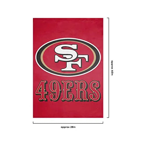 San Francisco 49ers NFL Solid Vertical Flag - 757 Sports Collectibles