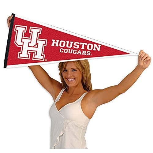 College Flags & Banners Co. University of Houston Cougars Wordmark Pennant Flag - 757 Sports Collectibles