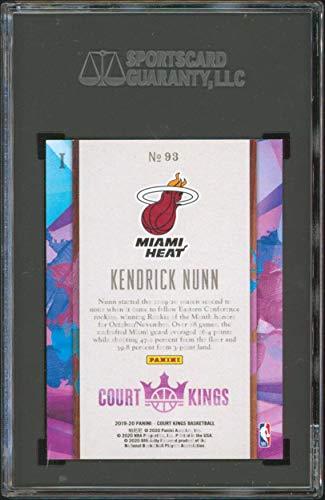 Heat Kendrick Nunn 2019 Panini Court Kings #93 Rookie Card Graded Mint 9! SGC - 757 Sports Collectibles