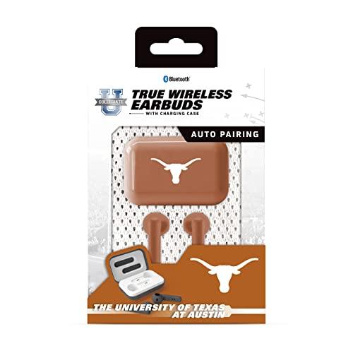 SOAR NCAA True Wireless Earbuds V.4, Texas Longhorns - 757 Sports Collectibles