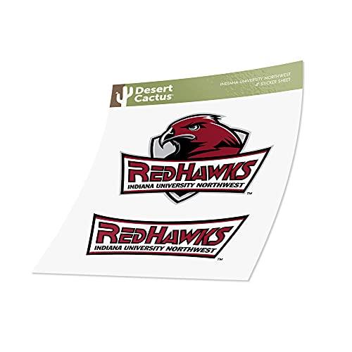 Indiana University Northwest Sticker Vinyl Decal Laptop Water Bottle Car Scrapbook (4 Inch Set) - 757 Sports Collectibles