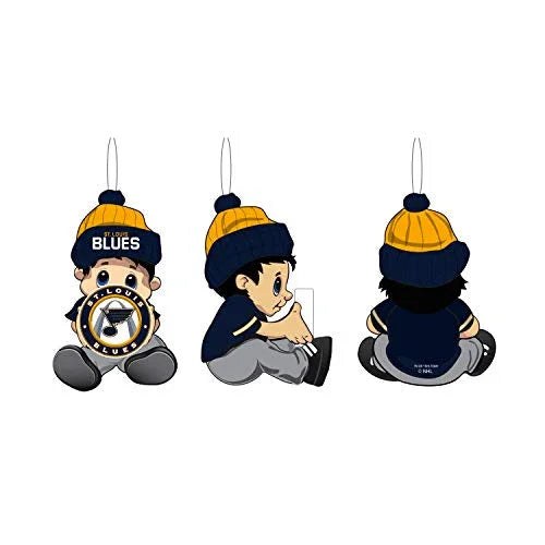Team Sports America NHL St Louis Blues Remarkable Adorable Lil Fan Christmas Ornament - 2" Long x 2" Wide x 3" High - 757 Sports Collectibles