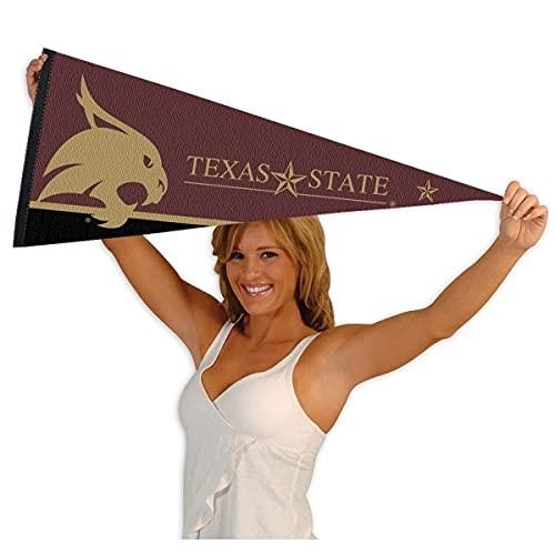 College Flags & Banners Co. Texas State Bobcats Pennant Full Size Felt - 757 Sports Collectibles