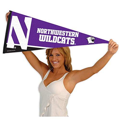 College Flags & Banners Co. Northwestern University Pennant Full Size Felt - 757 Sports Collectibles
