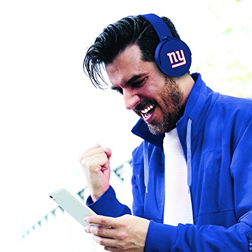 NFL New York Giants Wireless Bluetooth Headphones, Team Color - 757 Sports Collectibles