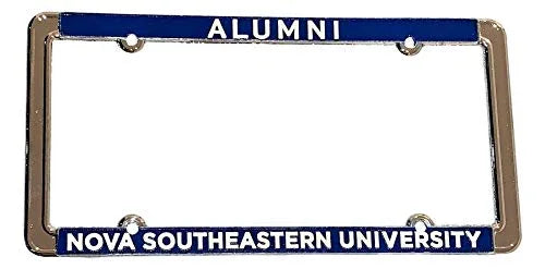 Nova Southeastern University (NSU) Alumni Chrome Metal License Plate Frame - 757 Sports Collectibles