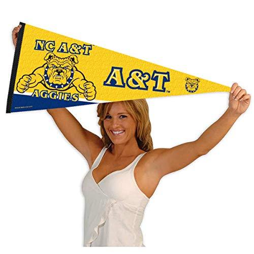 College Flags & Banners Co. North Carolina A&T Pennant Full Size Felt - 757 Sports Collectibles