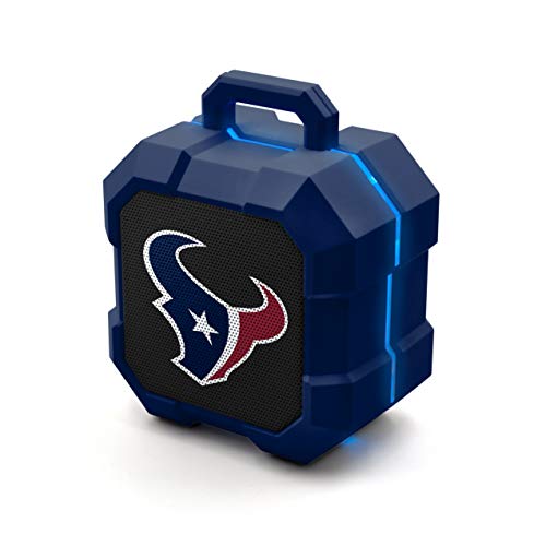 NFL Houston Texans Shockbox LED Wireless Bluetooth Speaker, Team Color - 757 Sports Collectibles