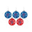 FOCO Buffalo Bills NFL 5 Pack Shatterproof Ball Ornament Set - 757 Sports Collectibles