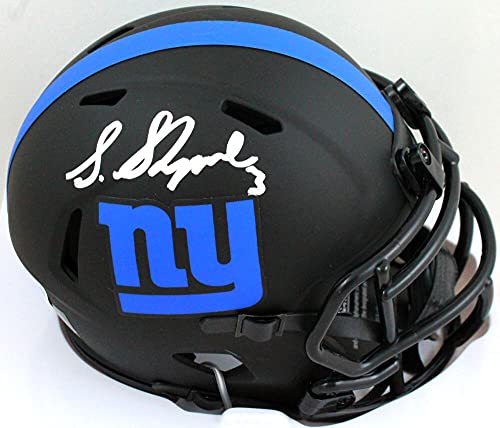 Sterling Shepard Autographed NY Giants Eclipse Speed Mini Helmet- Beckett W White - 757 Sports Collectibles