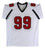 Warren Sapp"HOF 13" Authentic Signed White Pro Style Jersey BAS Witnessed - 757 Sports Collectibles