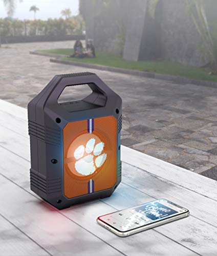 NCAA Clemson Tigers ShockBox XL Wireless Bluetooth Speaker, Team Color - 757 Sports Collectibles