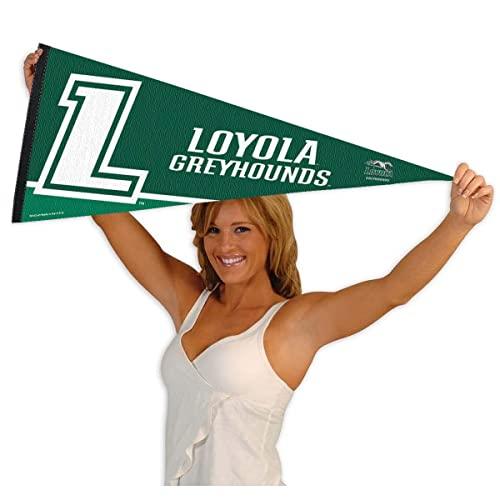 College Flags & Banners Co. Loyola Maryland Greyhounds Pennant Full Size Felt - 757 Sports Collectibles