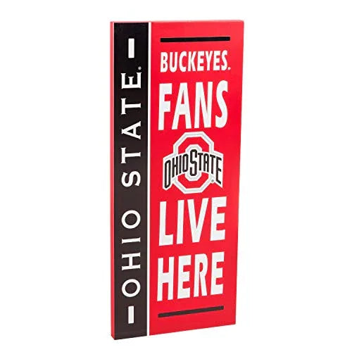 Team Sports America Officially Licensed NCAA Fan Gear Ohio State University, Fan Sign Sports Accessories and Gift for Home Office and Fan Cave - 757 Sports Collectibles