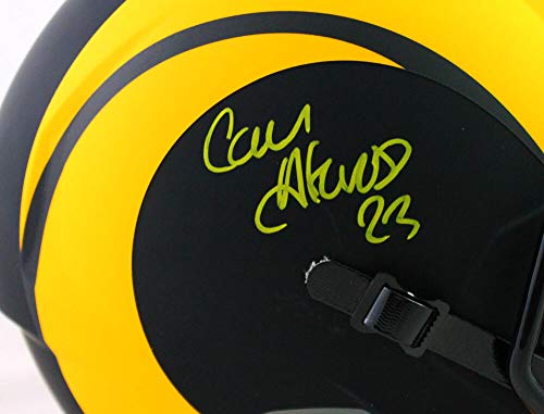 Cam Akers Autographed Los Angeles Rams Eclipse Speed F/S Helmet- Beckett W Yellow - 757 Sports Collectibles