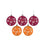 FOCO Virginia Tech Hokies NCAA 5 Pack Shatterproof Ball Ornament Set - 757 Sports Collectibles