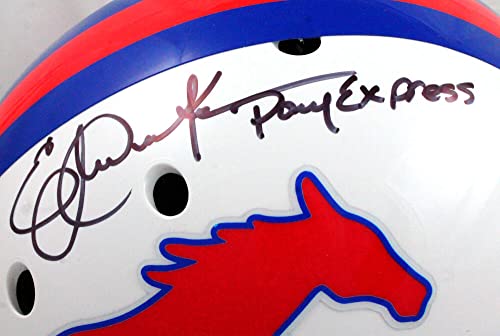 Eric Dickerson Autographed SMU Mustangs F/S Authentic Helmet W/Pony Express-Beckett W Hologram - 757 Sports Collectibles