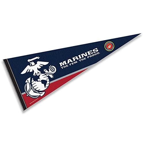 College Flags & Banners Co. US Marines Corps The Few The Proud Pennant - 757 Sports Collectibles